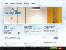 Tablet Screenshot of gradbena.com